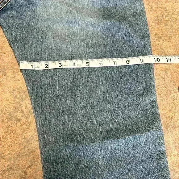 VINTAGE!! Y2K American Eagle flare, slit pocket, low rise-zero stretch size 12 - Picture 11 of 13